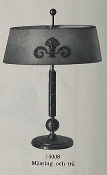 Harald Notini, bordslampa, modell "15008", Arvid Böhlmarks Lampfabrik, 1930-tal.