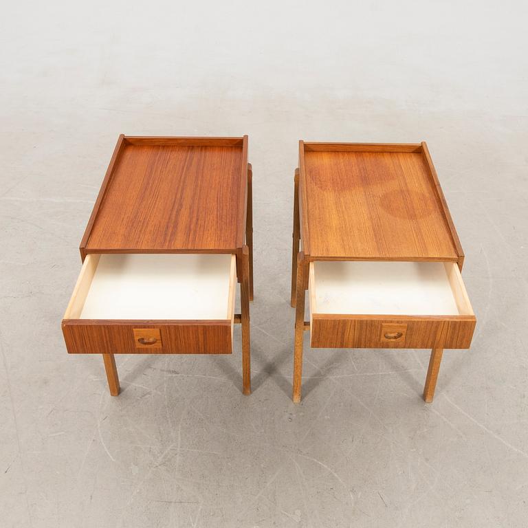 Pair of bedside tables, 1960s.