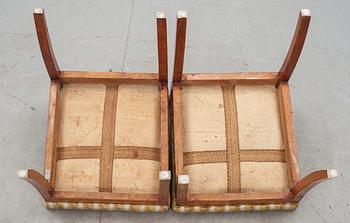 TABURETTER, ett par, Karl Johan, 1800-talets första hälft.