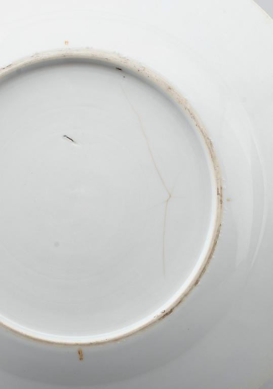 TALLRIKAR, 1 par, porslin, Kina, Qianlong 1736-1795.