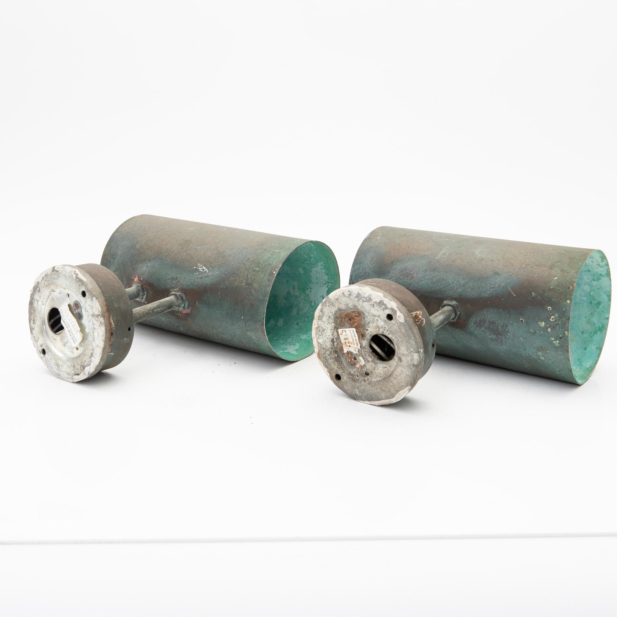 Hans-Agne Jakobsson, wall lamps, a pair, "C627", Markaryd, 1950s.