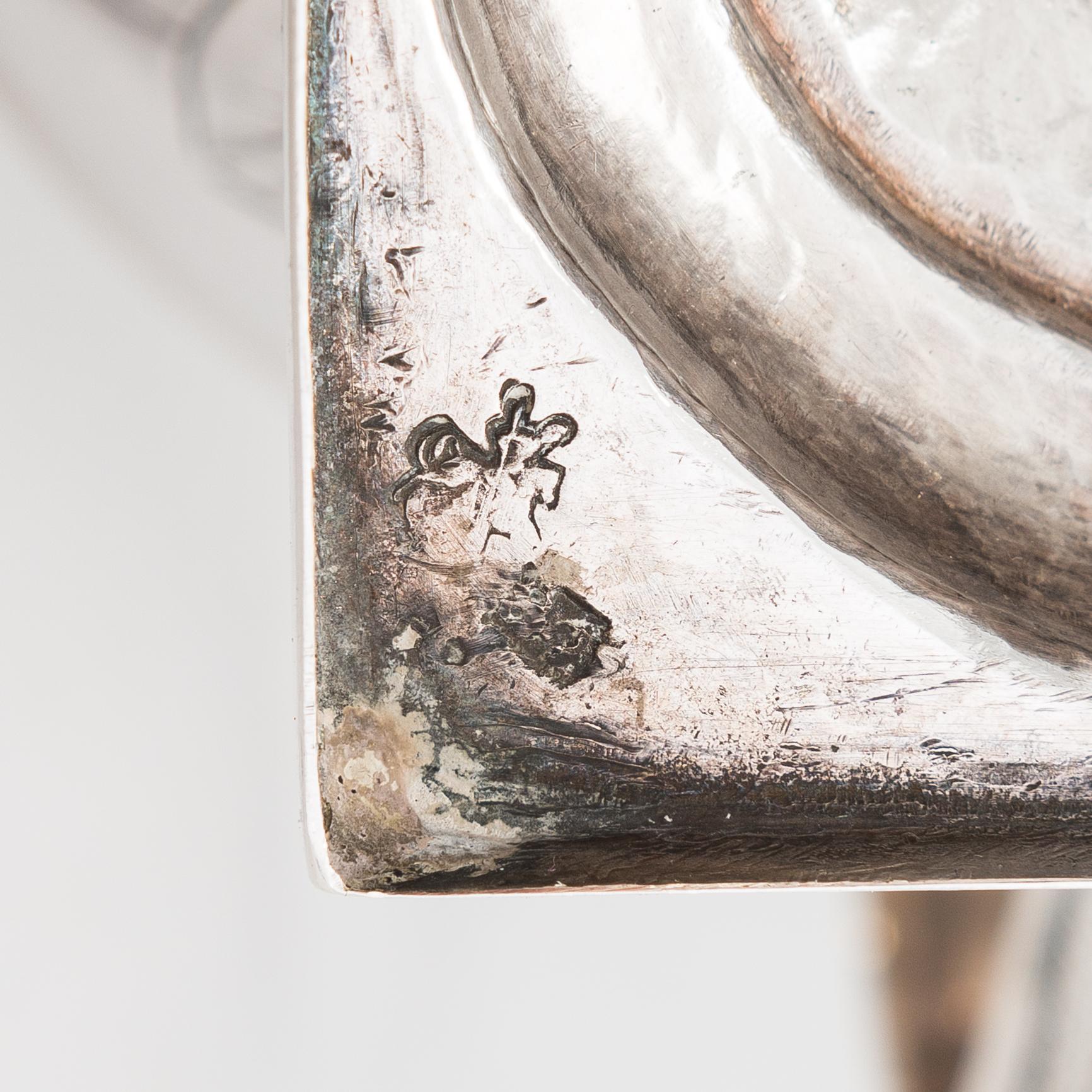 A lidded silver sugar bowl, Moscow, Russia 1807. Cyrillic maker's mark FS, Fyodor Serebrianikov.