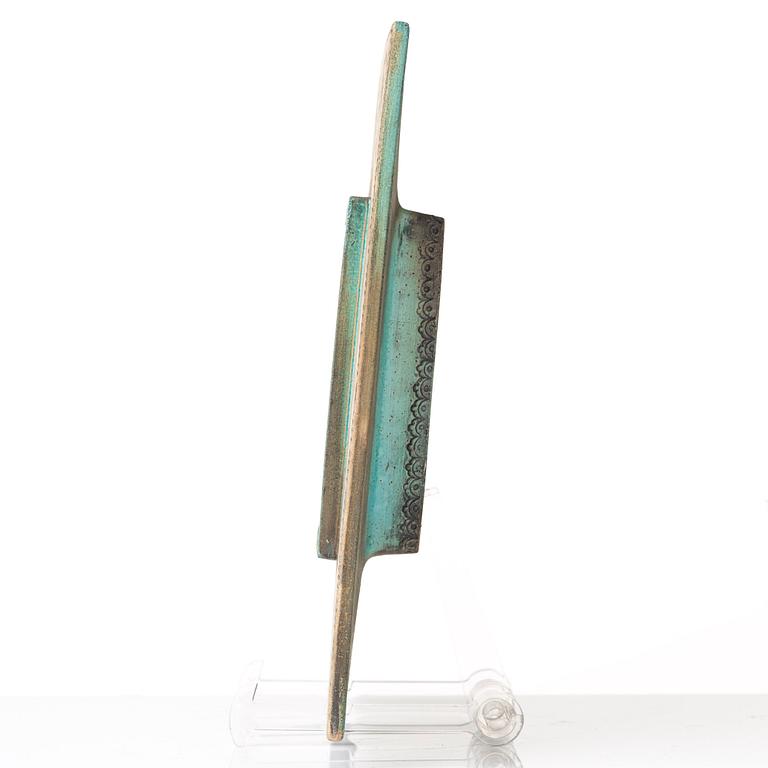Rut Bryk, a stoneware sculpture/ dish, Finland 1950-60's.