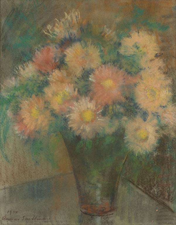 Anna Snellman, pastel, signed and dated 1944.