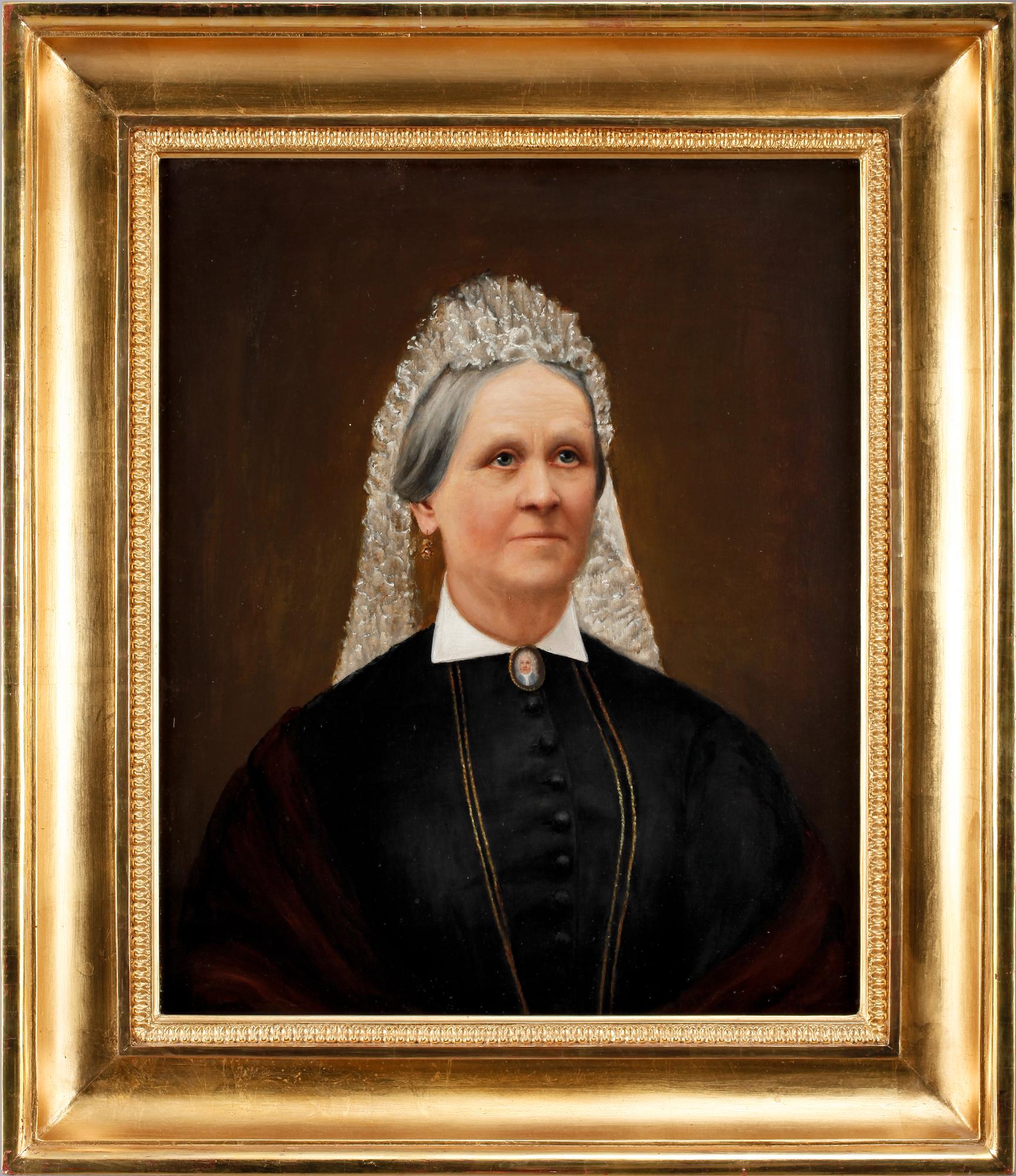 OKÄND KONSTNÄR, 2 st, olja på duk, sign Betty Kugelberg á tergo, dat 1902.