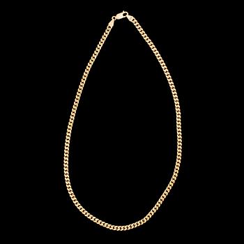 HALSKED, 14K guld, 1900-talets slut. Vikt 36 g,