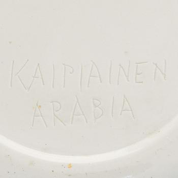 Birger Kaipiainen, a decorative ceramic plate, signed Kaipiainen Arabia.
