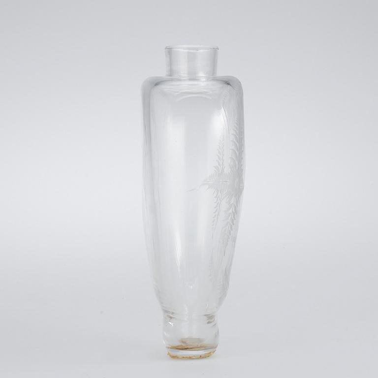 FLASKA, glas, 1800-tal.