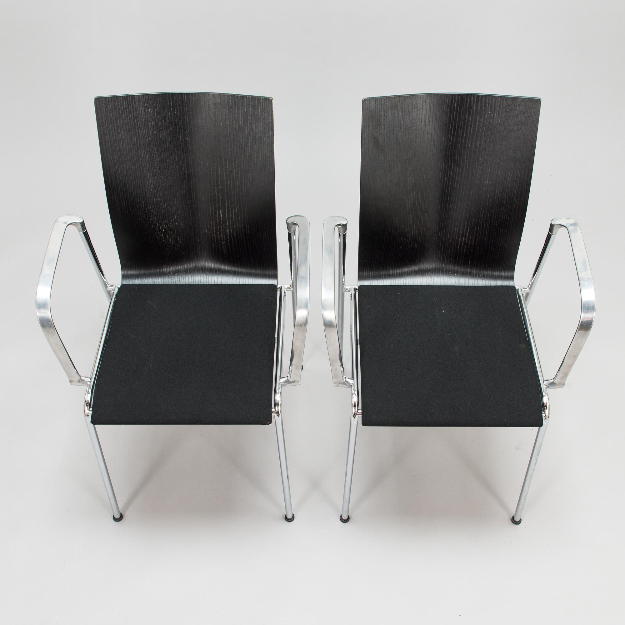 Erik Magnussen, Four "Chairik" chairs. Engelbrechts, Denmark.