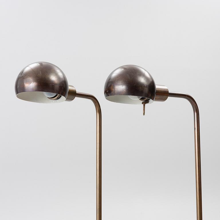 Floor lamps, a pair.