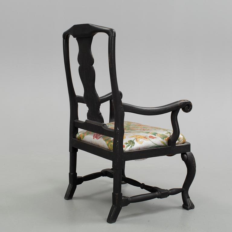 KARMSTOL, senbarock 1700-talets mitt.