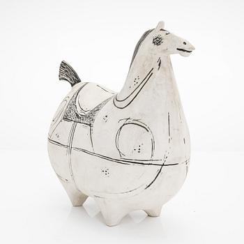 Stig Lindberg, a stoneware horse figurine, 'Runner', Gustavsberg.