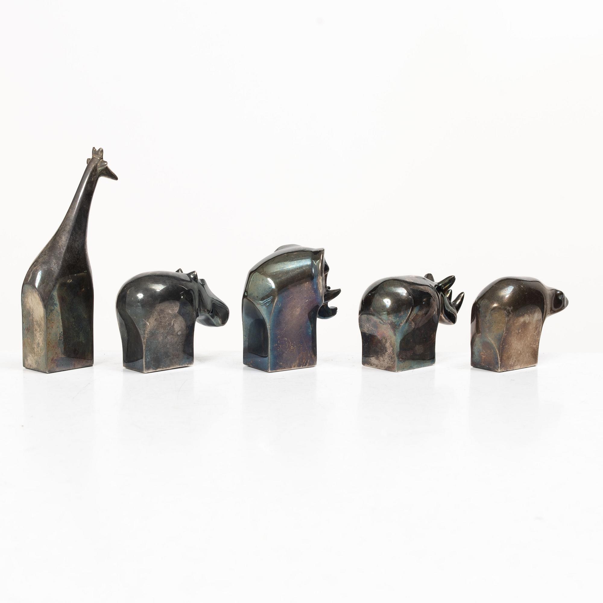 Gunnar Cyrén, Five figurines, Dansk Designs, Japan.