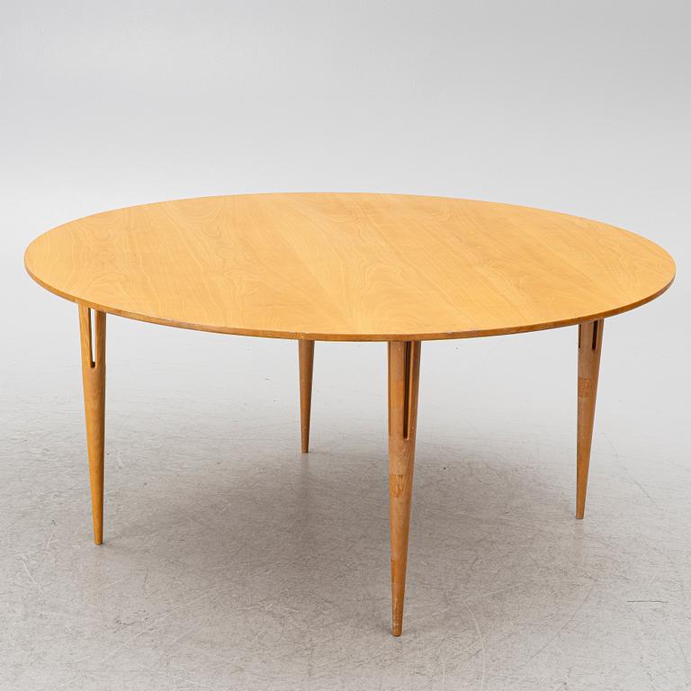 Bruno Mathsson, a dining table, presumably Bruno Mathsson International, Värnamo, Sweden, end of the 20th century.