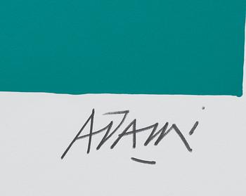 VALERIO ADAMI, färgserigrafi, signerad och numrerad xx.xx.