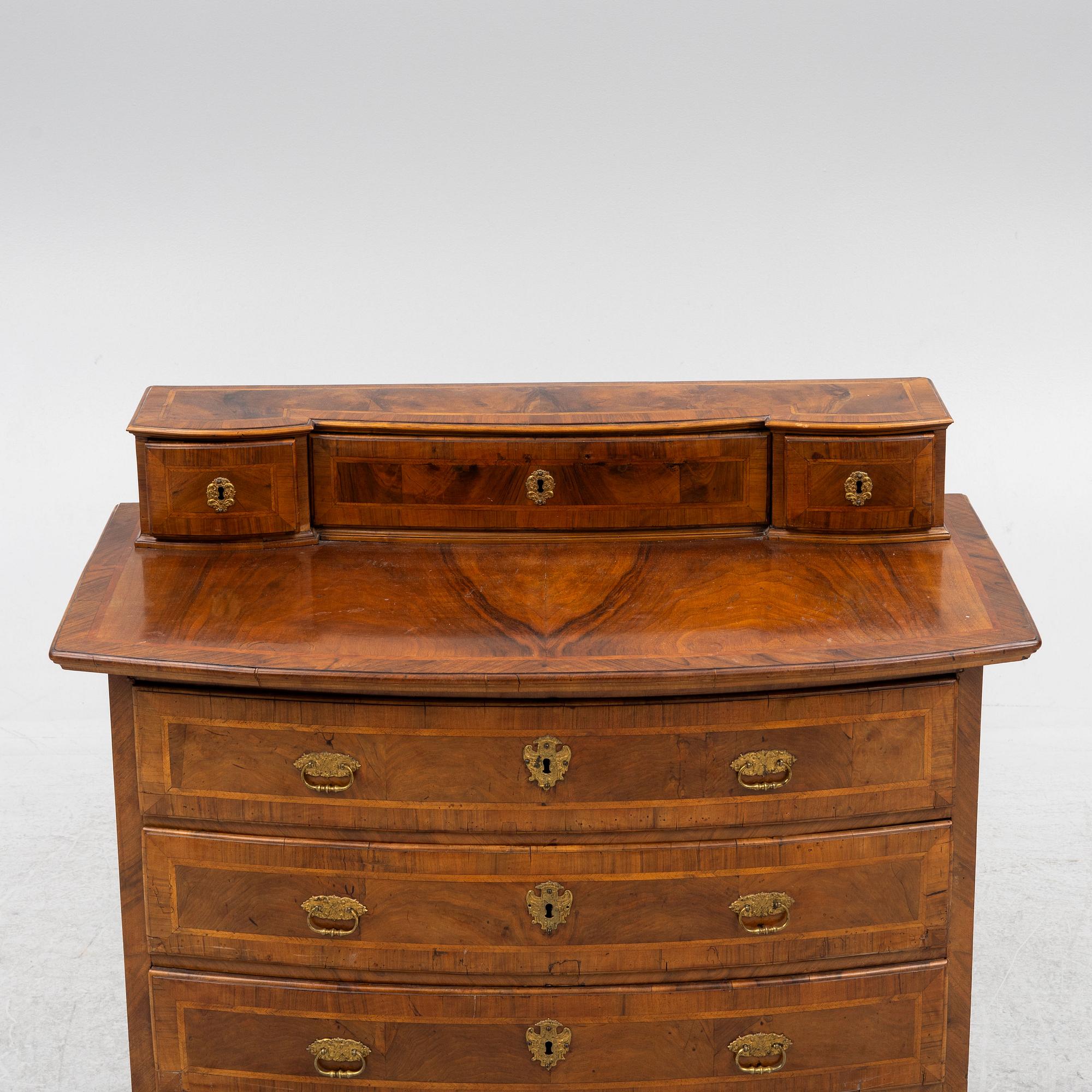 Bureau with a superstructure, Baroque, 18th century.