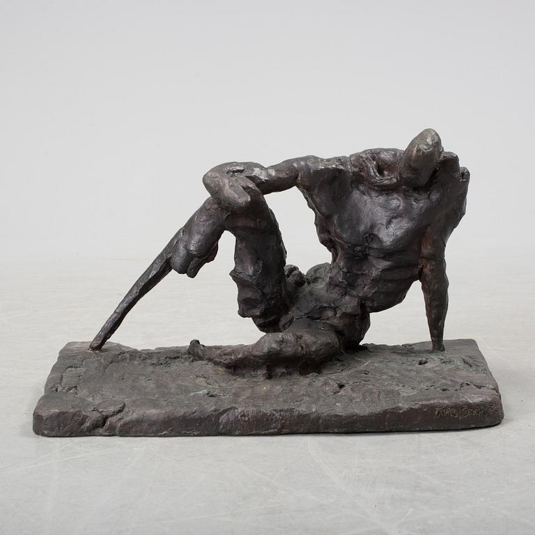 TORE ENAR HÖGLUND, sculpture, bronze. Signed and with foundry mark. Height 36 cm, length 59 cm.