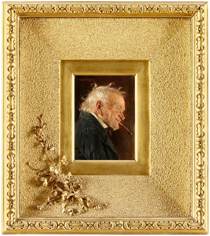 Carl Kronberger, Rökande äldre herre.