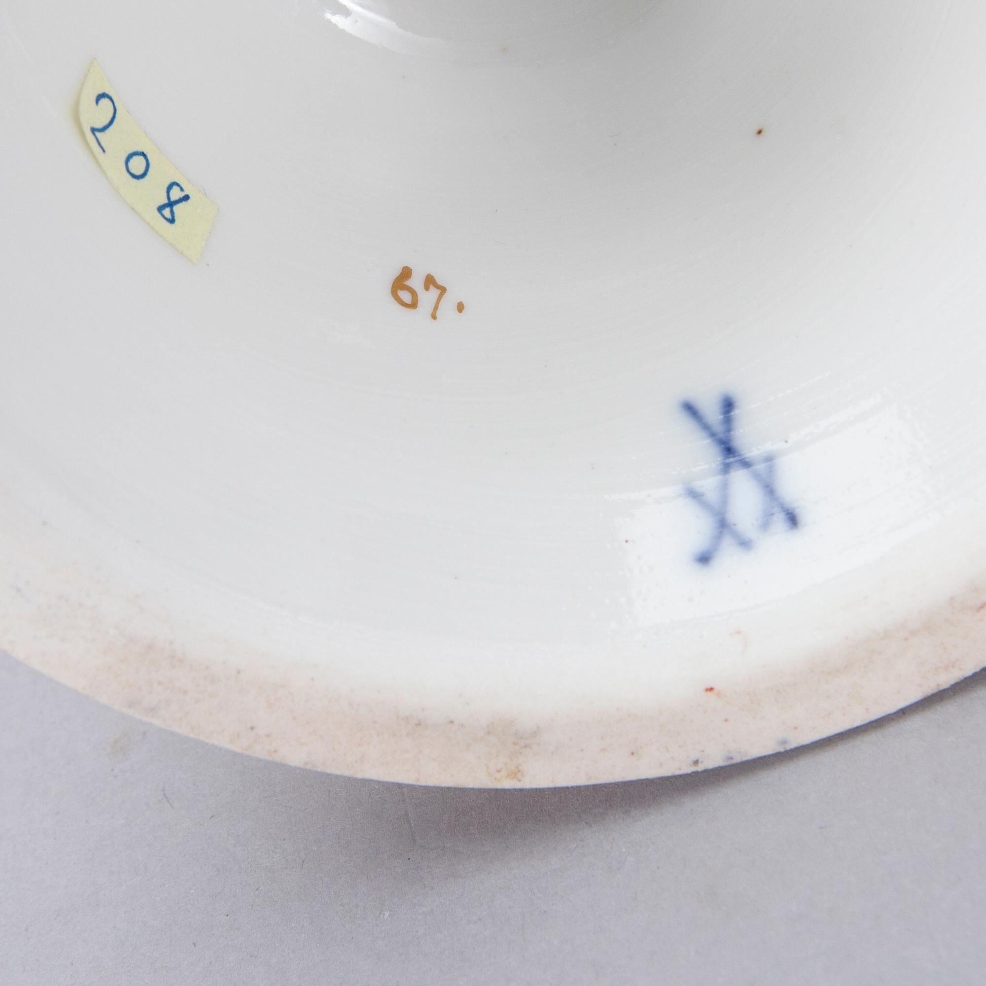 FIGURIN, porslin, Meissen, 1800-tal.