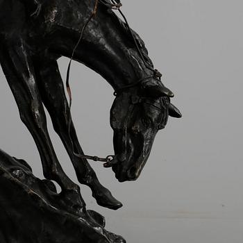 FREDERIC SACKRIDER REMINGTON, kopia efter, bronsskulptur.