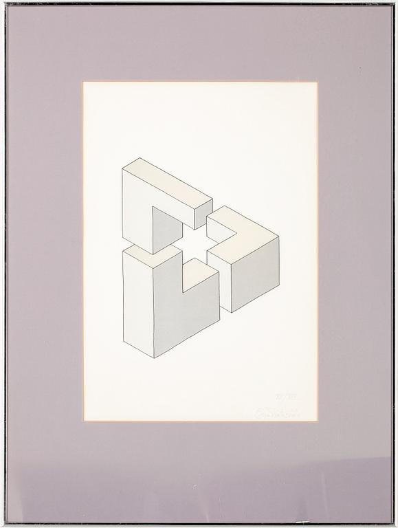 OSCAR REUTERSVÄRD, 2st, litografier, signerade, XII/XXX.