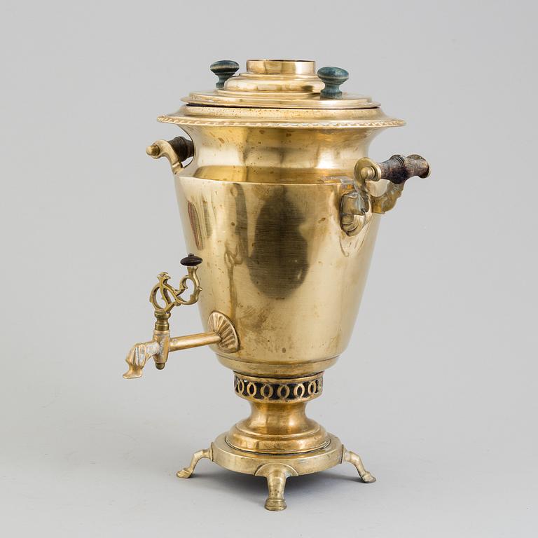SAMOVAR, mässing, Ryssland, 1800-/1900-tal.