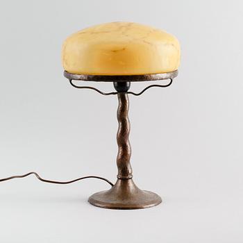 BORDSLAMPA, koppar, sk strindbergslampa, 1900-talets första hälft.