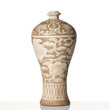 Vas, keramik. Citzhou-typ. Troligen Mingdynastin eller senare.