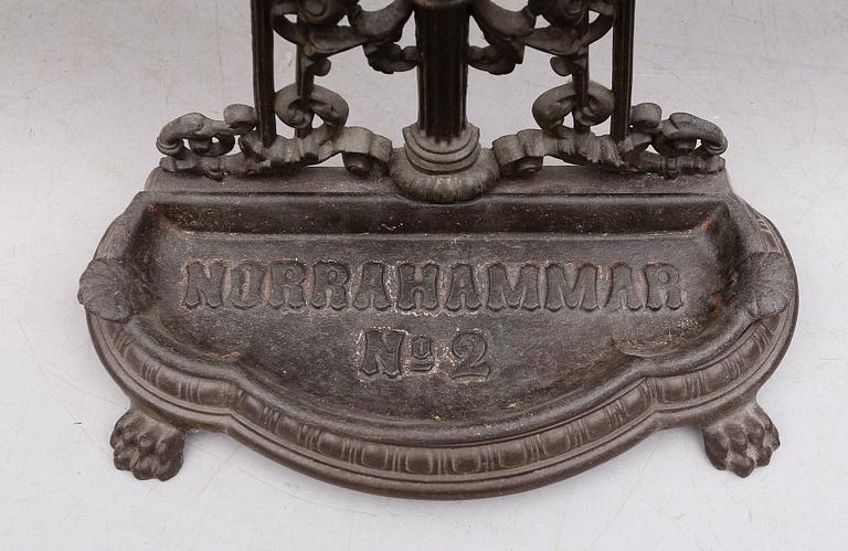 PARAPLYSTÄLL, gjutjärn, Norrahammar, 1900-talets första hälft.