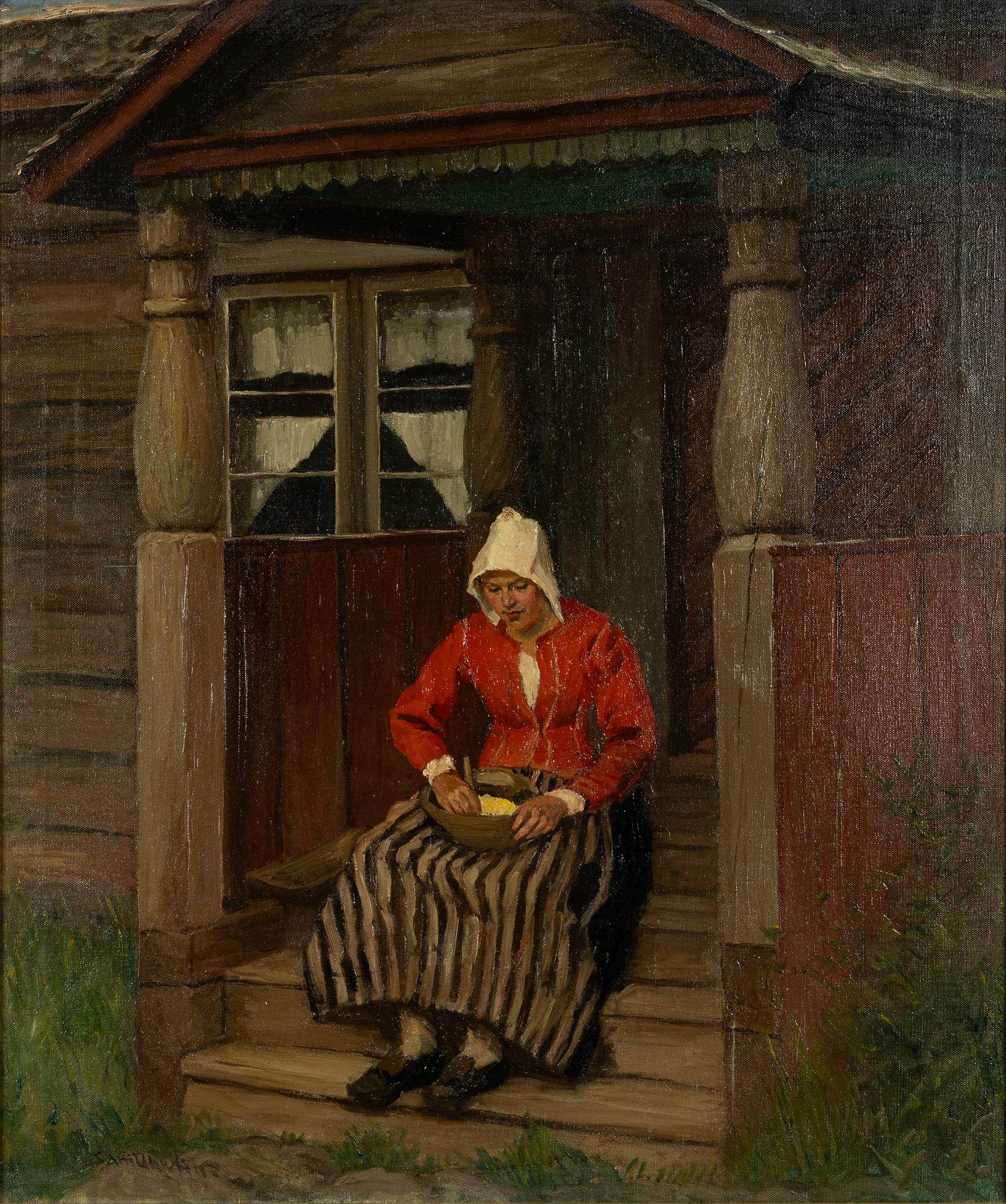 Sam Uhrdin, By the steps.