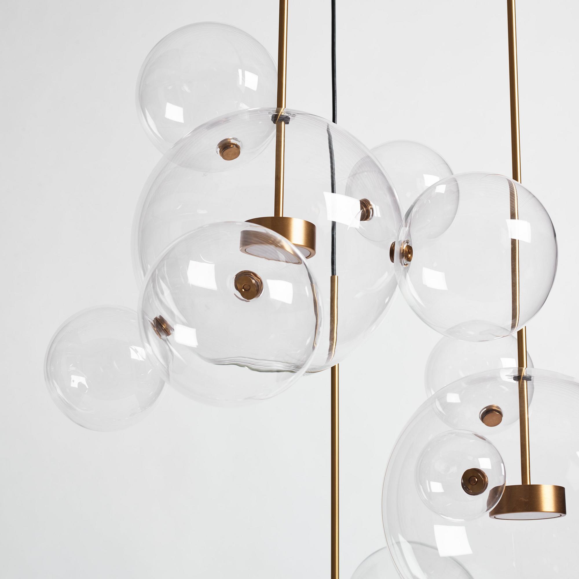 Giopato & Coombes, a "Bolle 14" ceiling lamp, Kalmar Werkstätten, for Svenskt Tenn, 2015.
