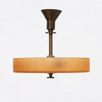 Harald Notini, taklampa, "6584", Arvid Böhlmarks Lampfabrik, 1930-tal.