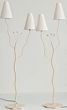 Swedish Modern, golvlampor, 2 st, 1940-50-tal.
