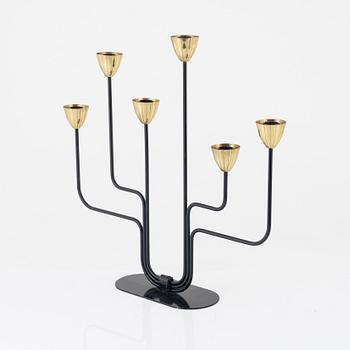 Gunnar Ander, candelabra, Ystad Metall, Sweden mid-20th century.