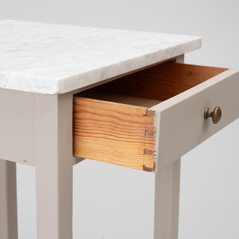 A pair of contemporary bedside tables.