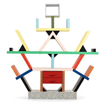 Ettore Sottsass, a "Carlton" bookcase by Memphis, Italy, 1980's.