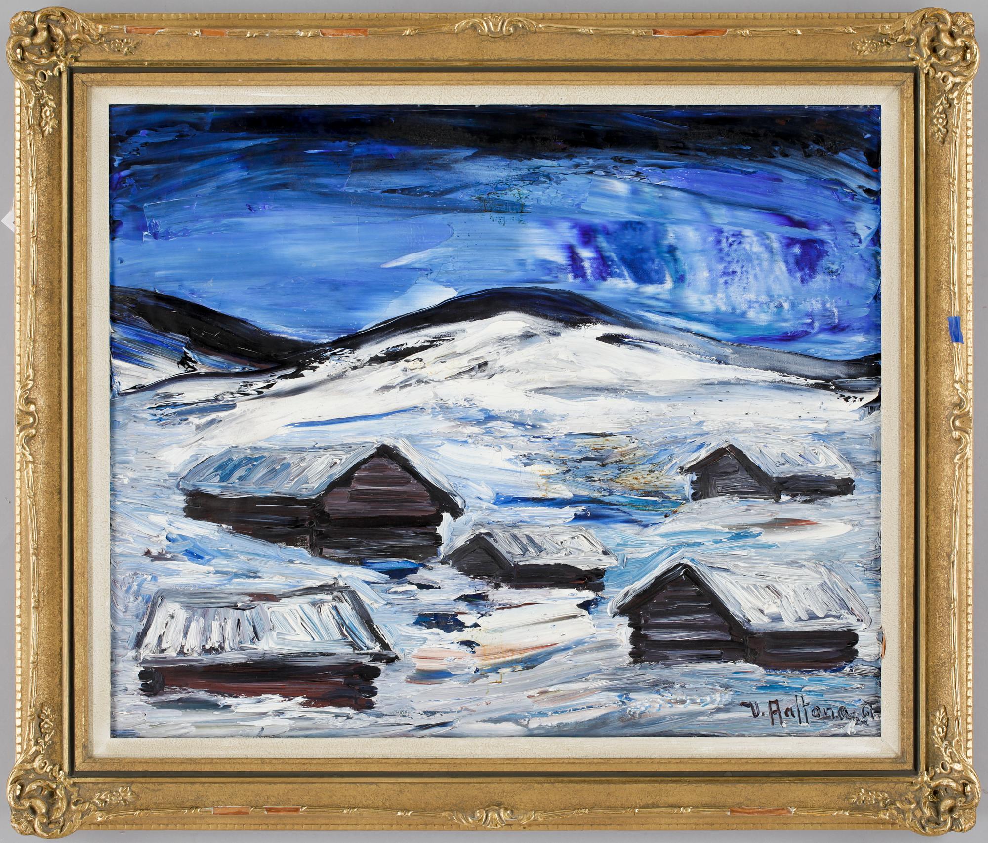 VEIKKO AALTONA, olja på duk, sign.