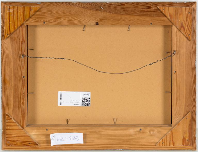 ALY BEN SALEM, mixed media on glass.