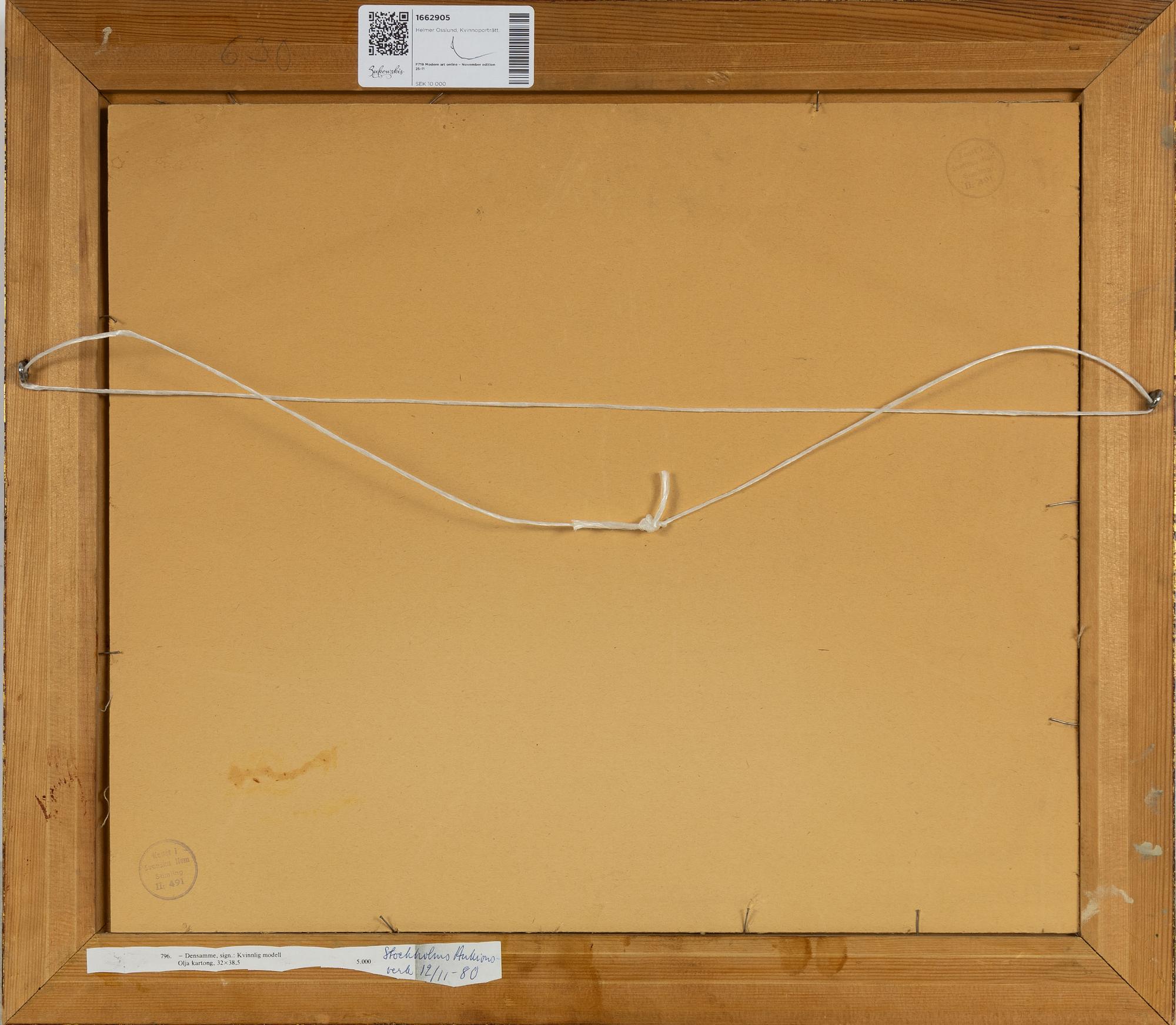 Helmer Osslund, Portrait of a Woman.