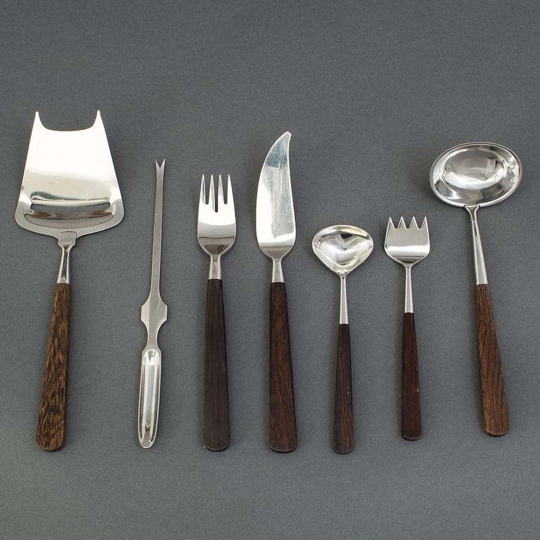 BERTEL GARDBERG, bestickuppsättning 159 dlr "Lion de Luxe", Hackman, Finland, efter 1958, schatull från Stig-Bolaget.