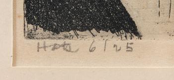 FELIX HATZ, litografi, sign.