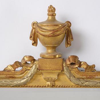 Spegellampetter ett par för två ljus, av Johan Åkerblad (mästare i Stockholm 1758-1799). Gustavianska.