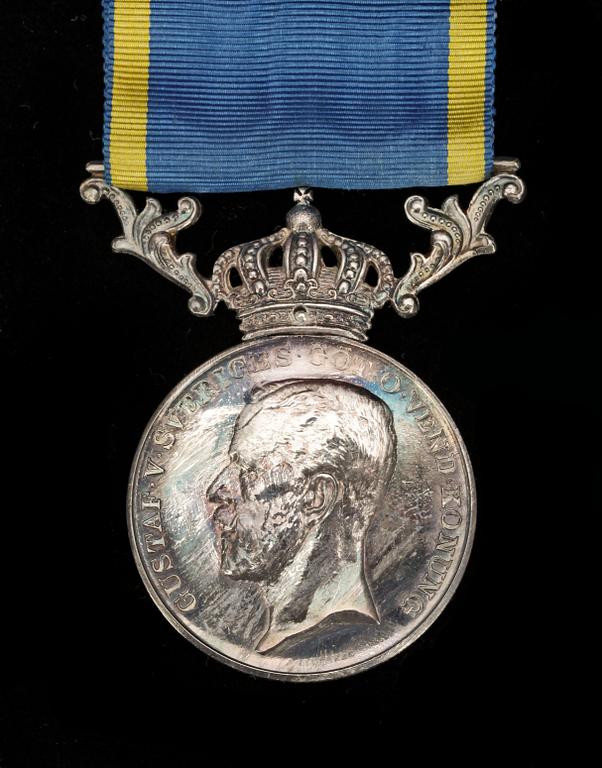 MEDALJ FÖR NIT OCH REDLIGHET, silver, Sverige 1925.