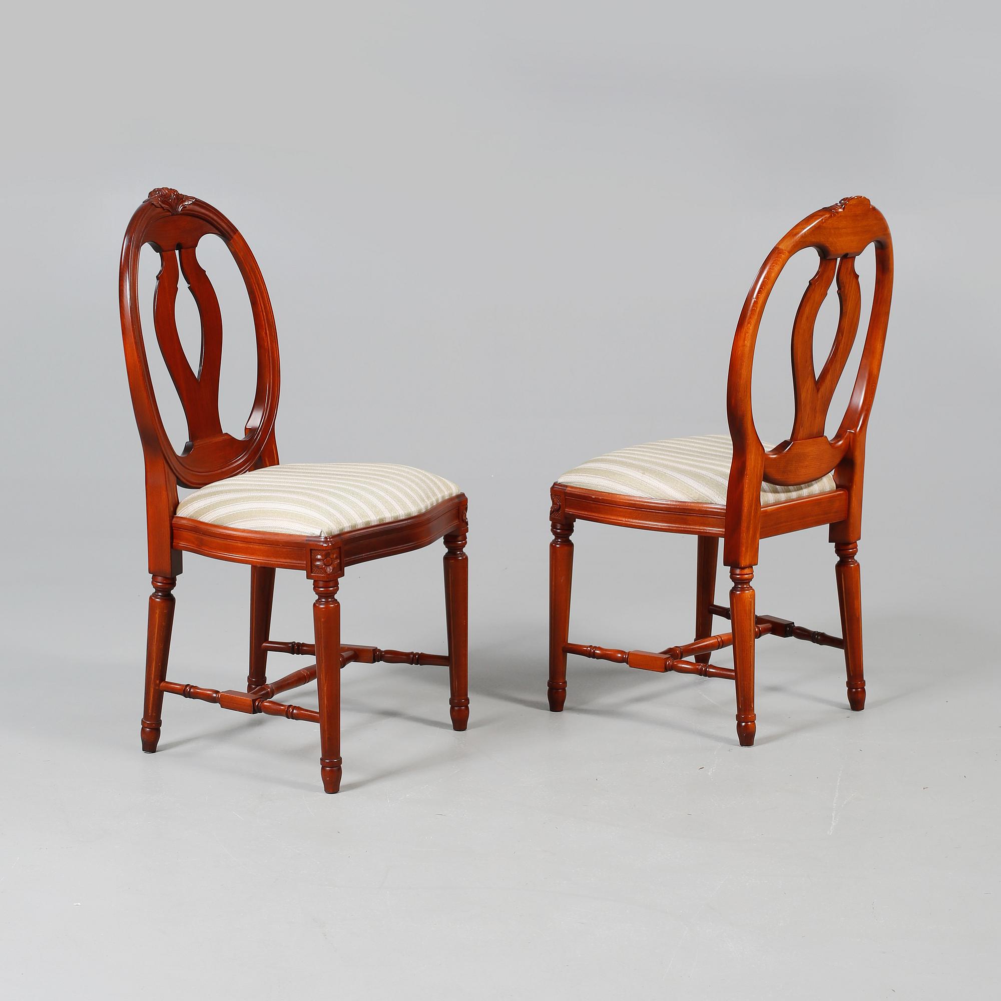 MATGRUPP, 7 delar, gustaviansk stil, 1900-talets andra hälft.