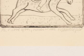 Hans Wigert, häst med jockey.