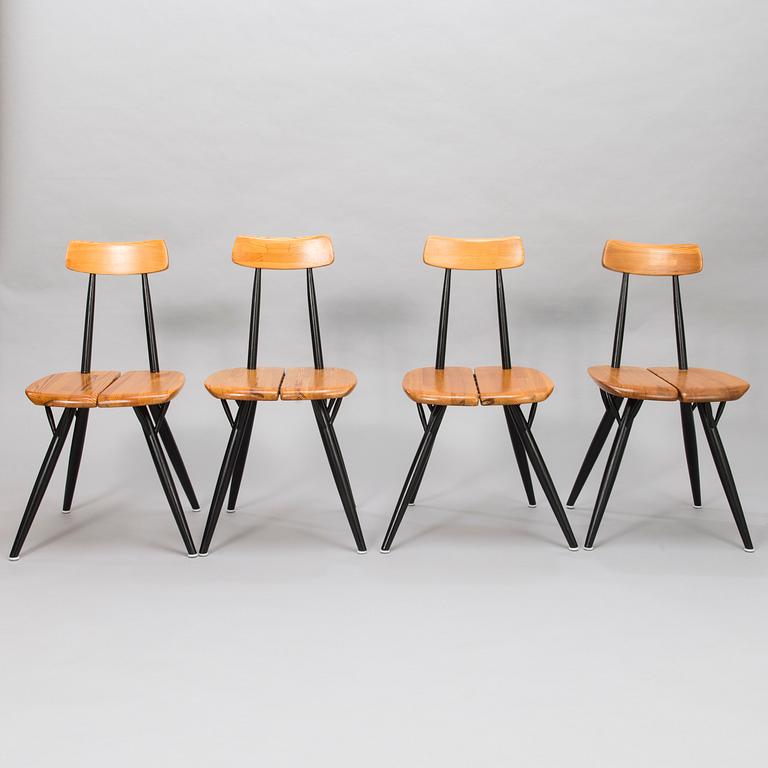 ILMARI TAPIOVAARA, a 1960's 7-piece 'Pirkka' dining set for Laukaan Puu.