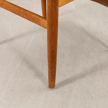 Hans J. Wegner, chairs 6 pcs "W2" CM Madsen Denmark 1960s.