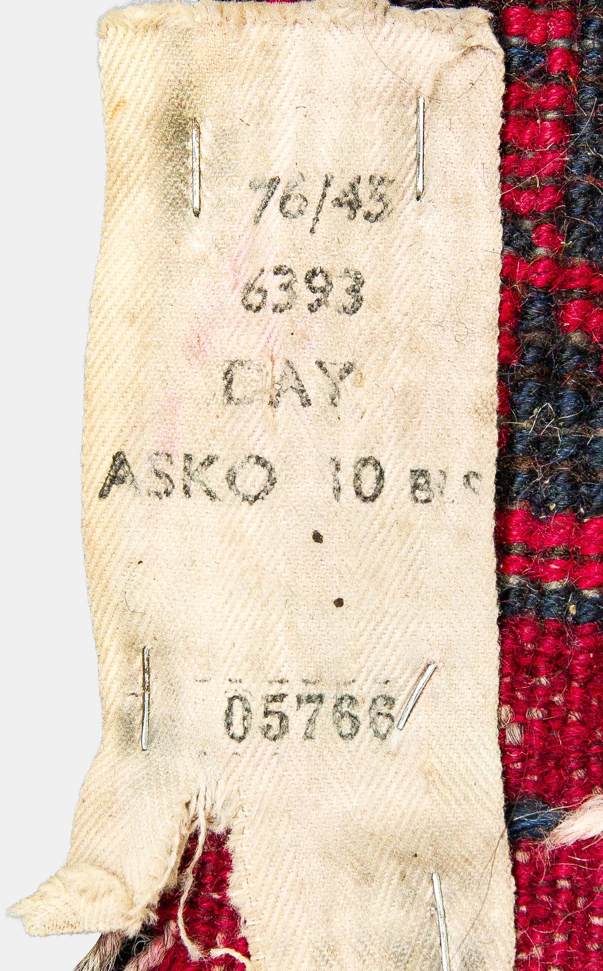 Two Afghan carpets. Ca. 326 x 217 and 88 x 63 cm.