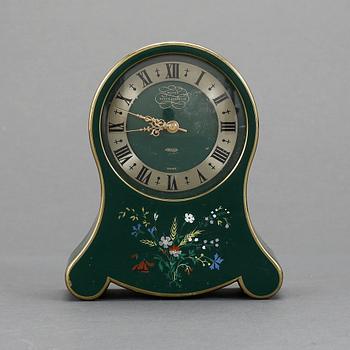 BORDSUR, "Petite-Neuchateloise Musical Alarm Clock", Jaeger Schweiz, omkring 1900-talets mitt.