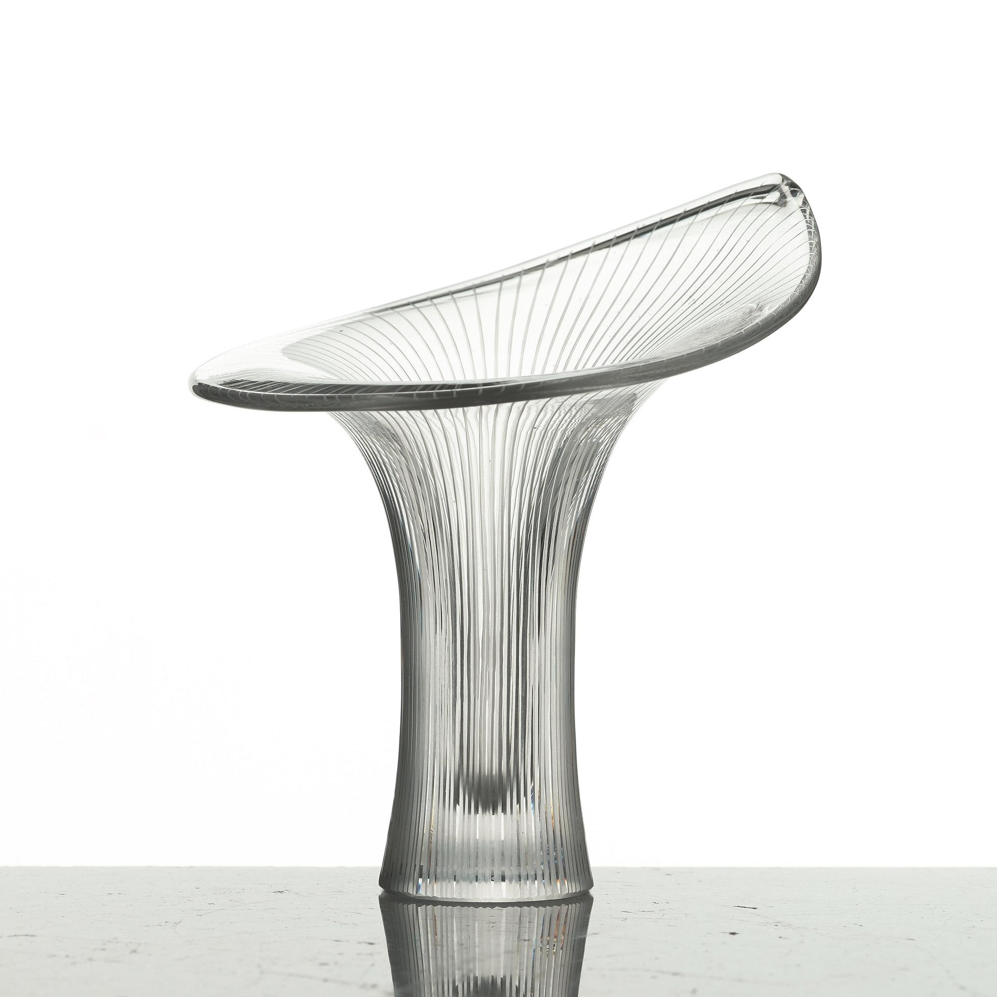 Tapio Wirkkala, TAPIO WIRKKALA, a set of three pieces of art glass, Iittala, Finland 1950's.